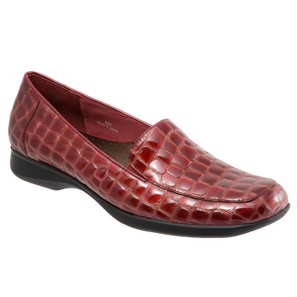 Jenn Croco Dark Red Patent