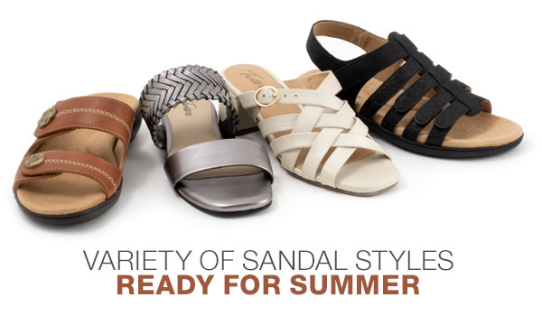 Variety of Sandal Styles Ready for Summer