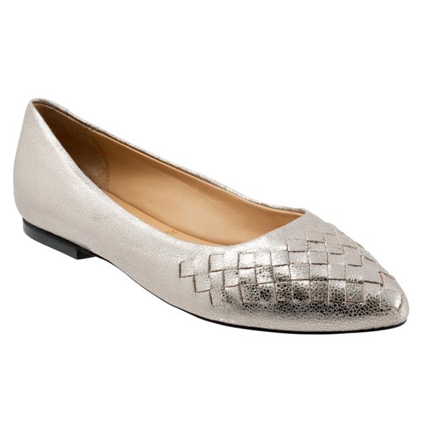 Estee Woven Silver Embossed