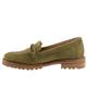 Fiora Olive Suede