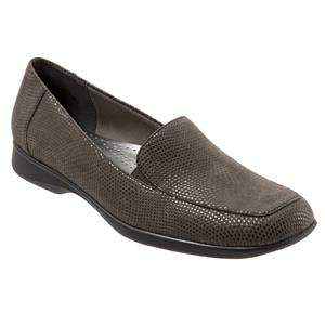 Jenn Mini Dots Dark Grey Patent Suede