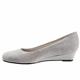 Lauren Light Grey 3D Patent Suede